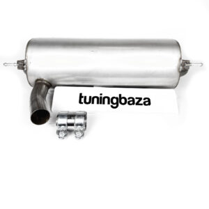 Tłumik BMW F30 316i / 320i – Z Wyjściem na Dwie Pojedyncze Rury, Czarny Połysk - obrazek 4