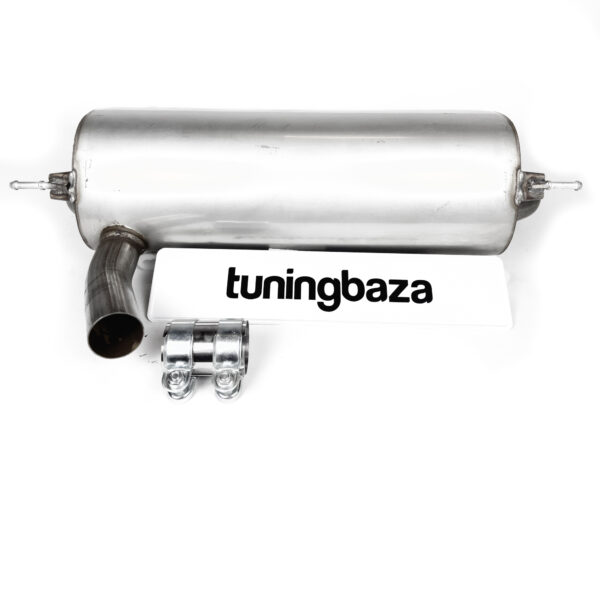 Tłumik BMW F30 316i / 320i – Z Wyjściem na Dwie Pojedyncze Rury, Czarny Połysk - obrazek 4