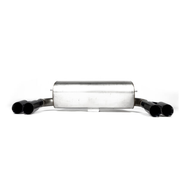 Tłumik BMW F30 316i / 320i – Z Wyjściem na Dwie Podwójne Rury, Czarny Połysk - obrazek 2