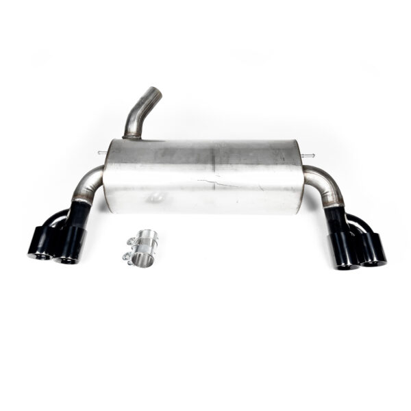 Tłumik BMW F30 316i / 320i – Z Wyjściem na Dwie Podwójne Rury, Czarny Połysk - obrazek 4