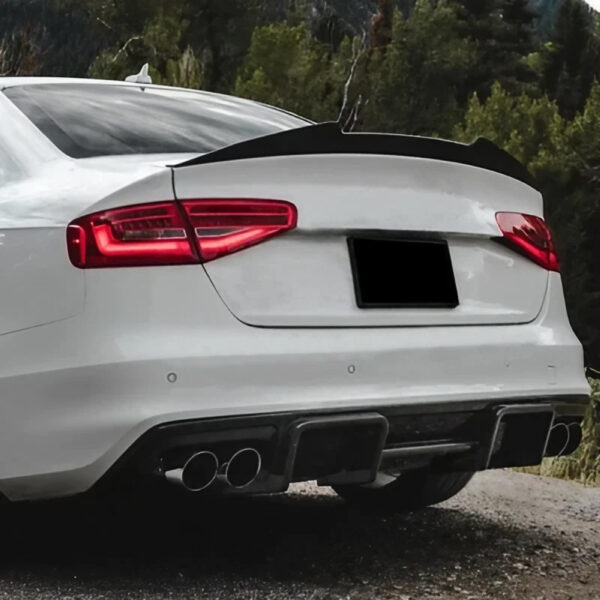 Spoiler Lotka Klapy Audi A4 / S4 B8.5 Sedan Czarny Połysk (2013–2016) - obrazek 2