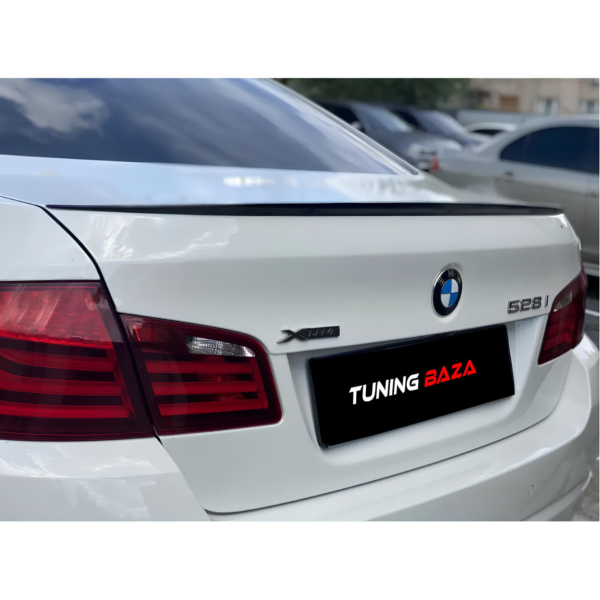 Spoiler BMW Serii 5 F10 PRE-LCI / LCI (2010–2017) Czarny Połysk ABS | Lotka Klapy - obrazek 9