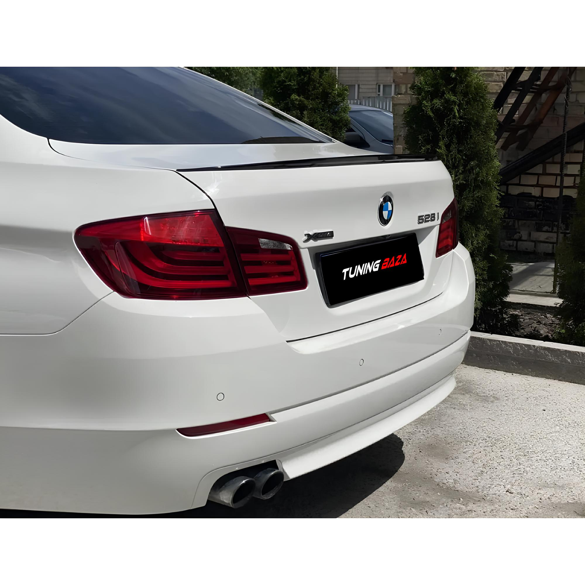 Spoiler BMW Serii 5 F10 PRE-LCI / LCI (2010–2017) Czarny Połysk ABS | Lotka Klapy - obrazek 3