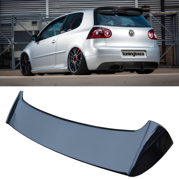 Spoiler VW Golf 5 Hatchback 2003-2008 GTI Czarny Polysk Lotka Dachowa