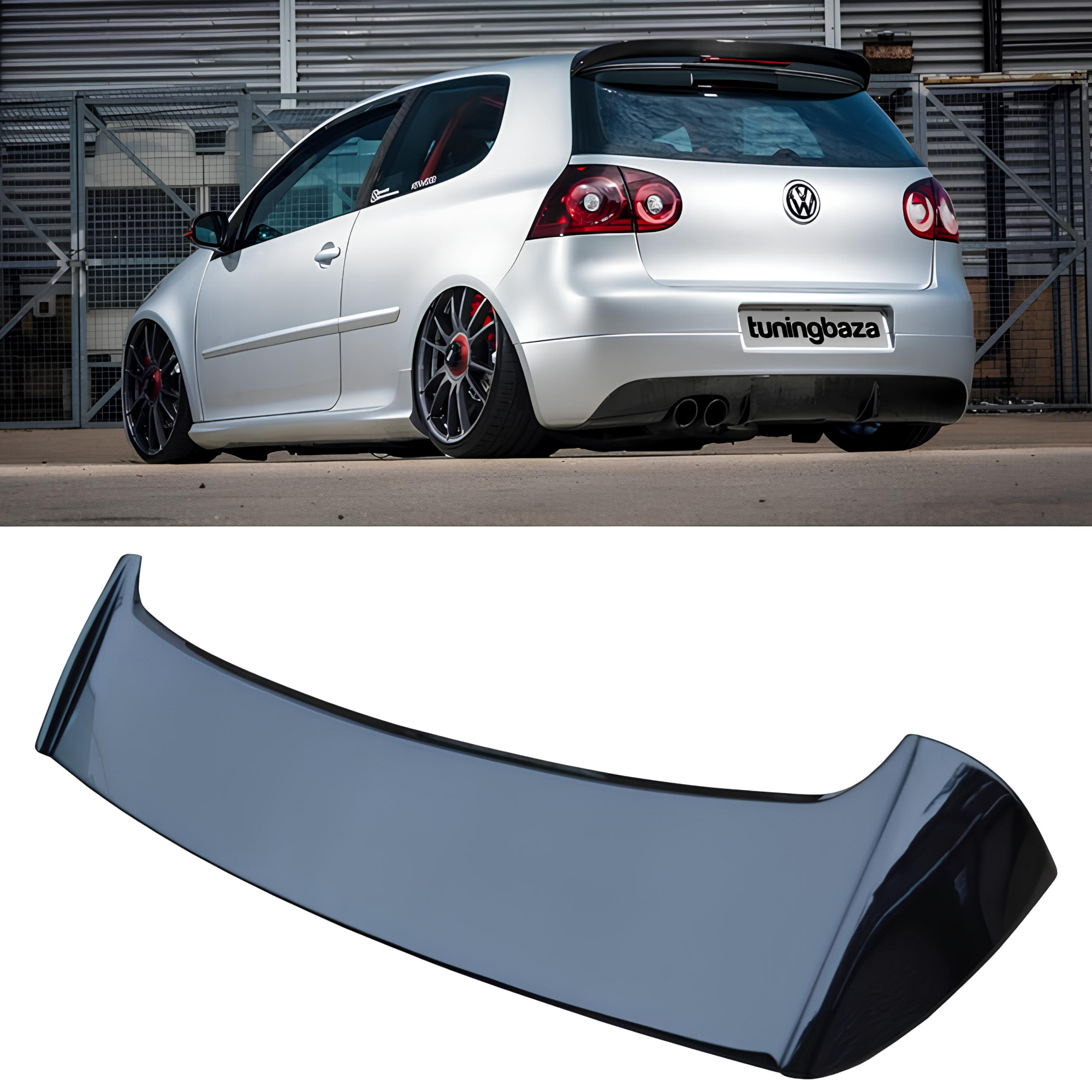 Spoiler VW Golf 5 Hatchback 2003-2008 GTI Czarny Polysk Lotka Dachowa - obrazek 1