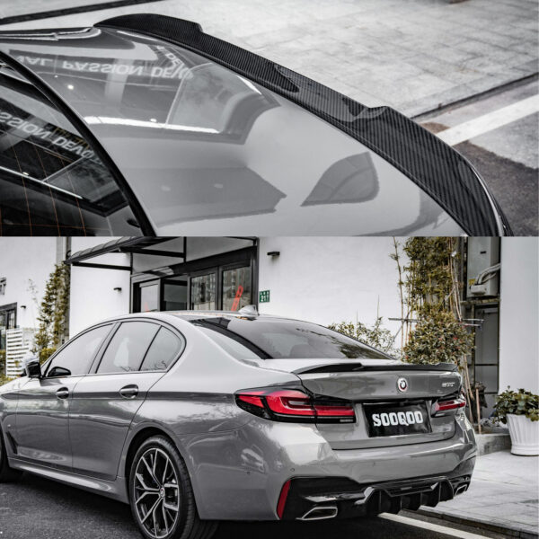 Karbonowy Spoiler Lotka Klapy BMW G30 / F90 CS Style (Dry-Carbon) - obrazek 4
