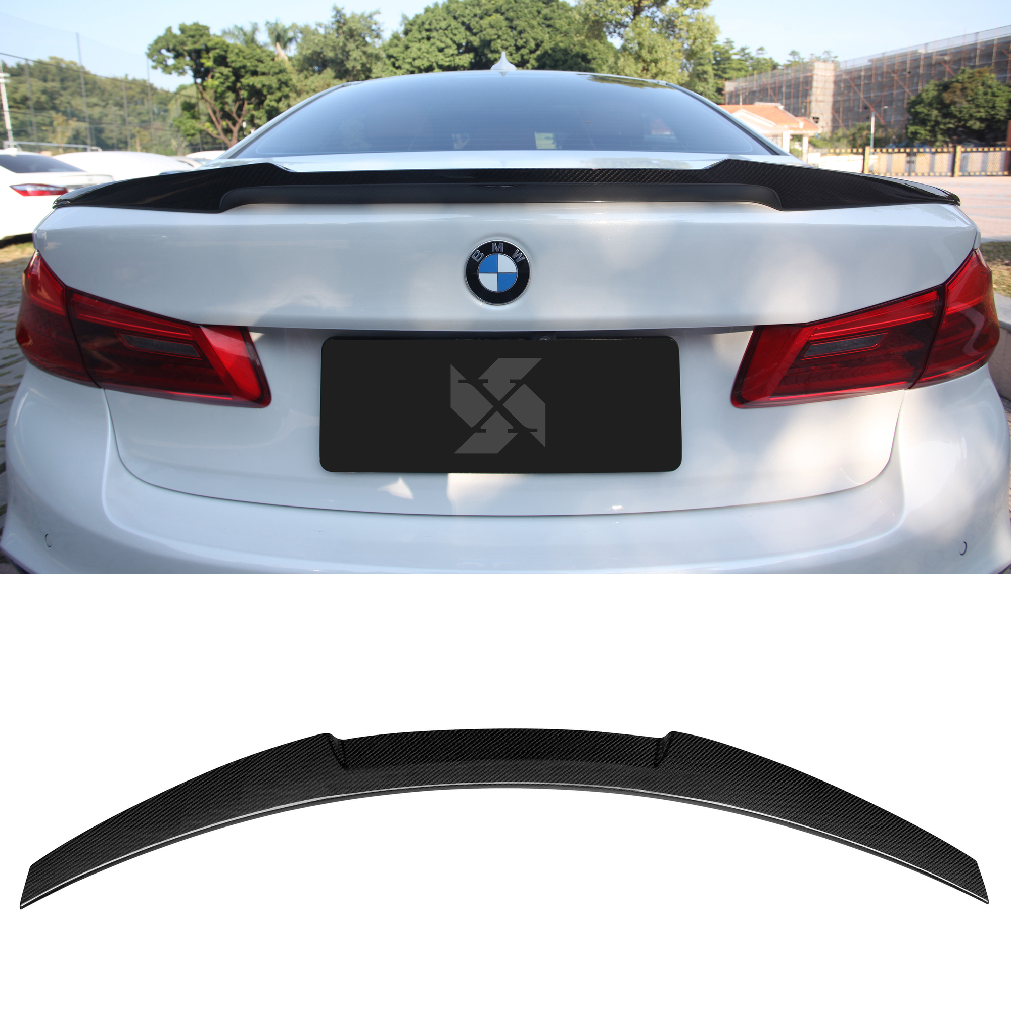 Karbonowa Lotka Klapy BMW G30 / F90 M4 Style 2017–2023 (Dry-Carbon) - obrazek 1