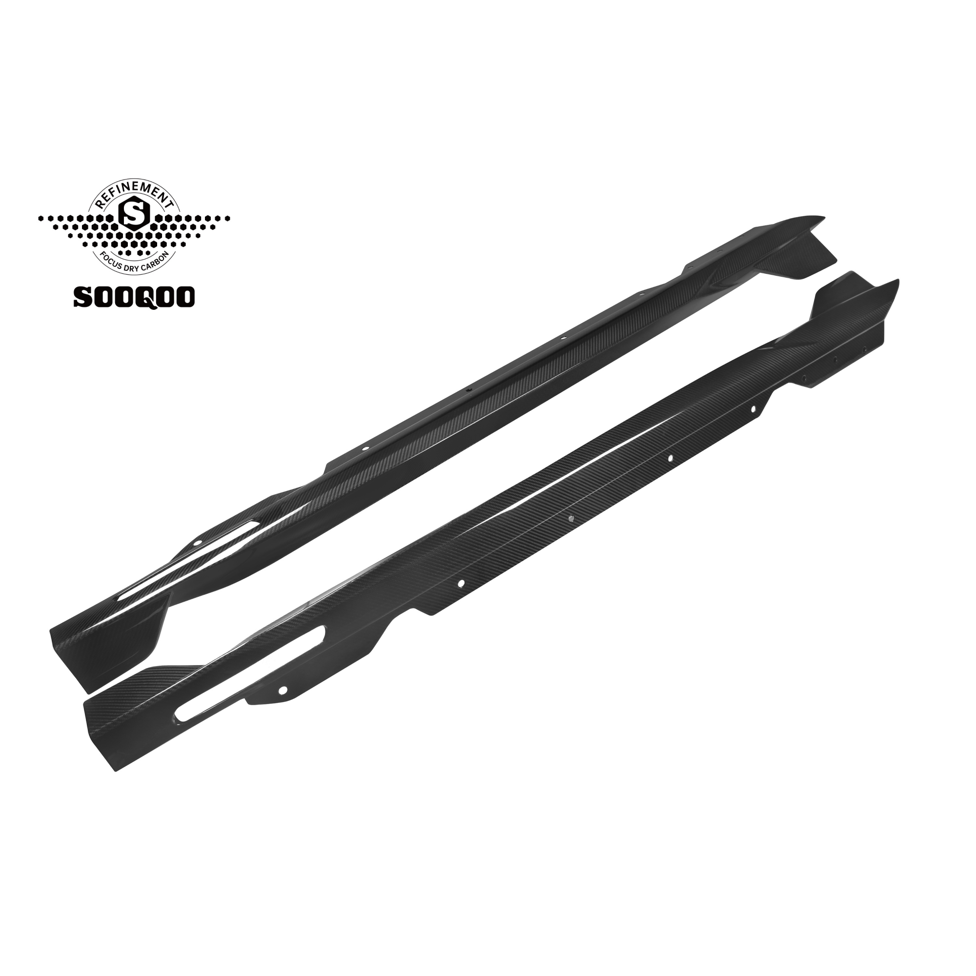 Karbonowe dokładki progi do BMW G22/G23 w stylu SQ - obrazek 7