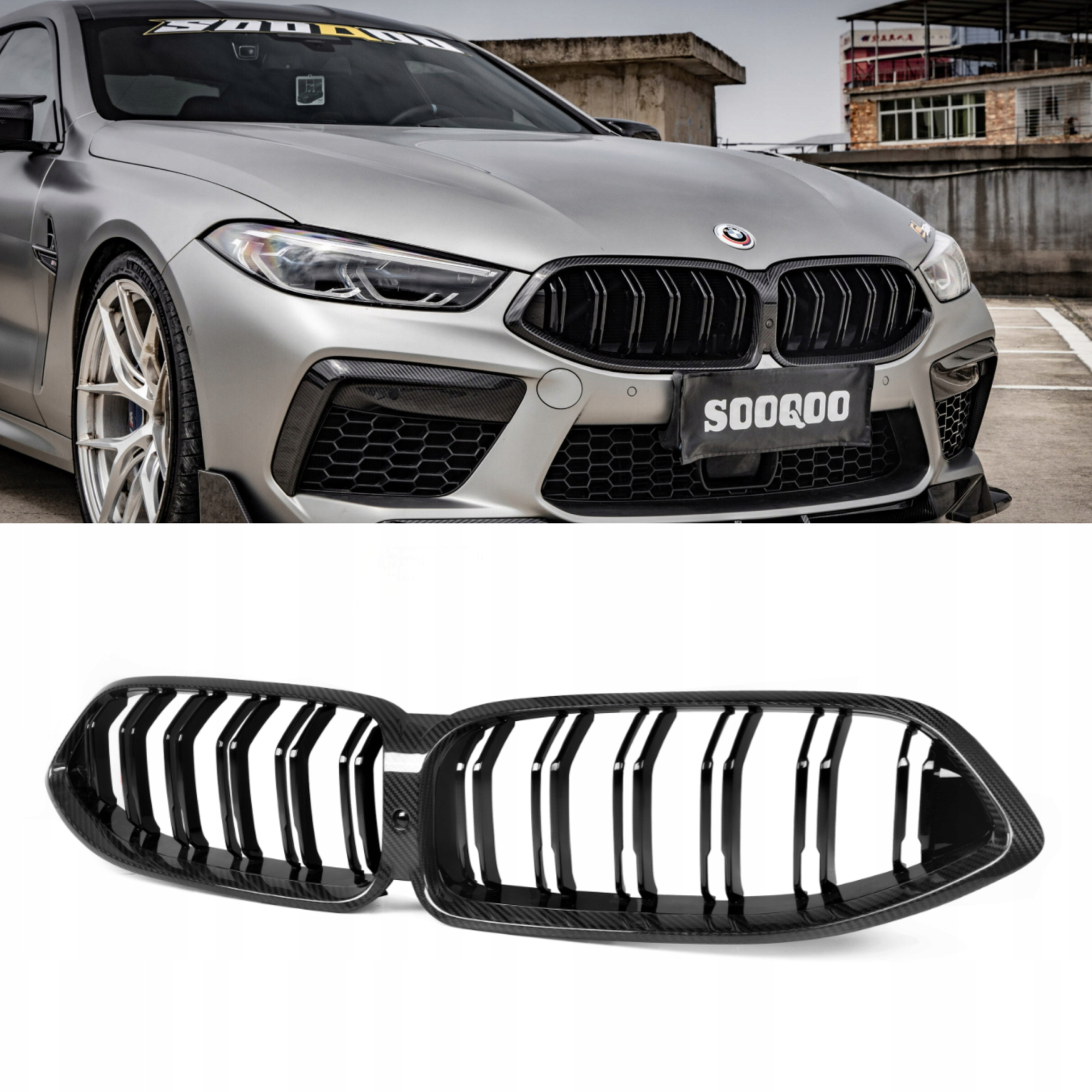 Karbonowy Grill (Nerki) BMW Seria 8 M8 F91/F92/F93 M8 Style - obrazek 1