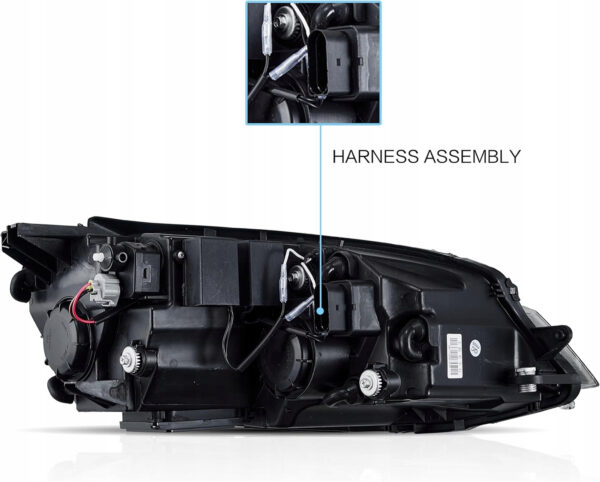 VLAND Pełne LED Reflektory do VW MK7/Golf 7 (2012–2017) - obrazek 5