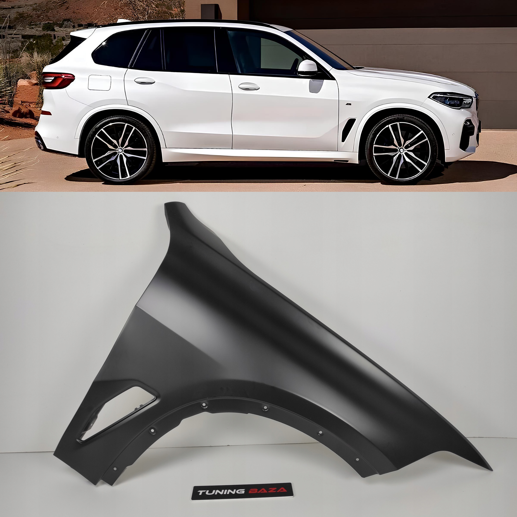 Błotnik Prawy (strona pasażera) Przedni BMW X5 G05 Aluminiowy NOWY - obrazek 1