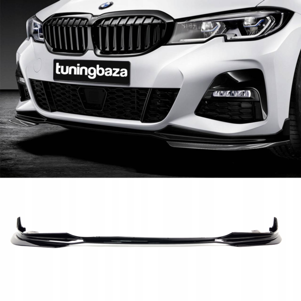 Dokładka Spoiler Splitter Pzód BMW G20 G21 Przedlift MP Style Czarny Połysk - obrazek 1