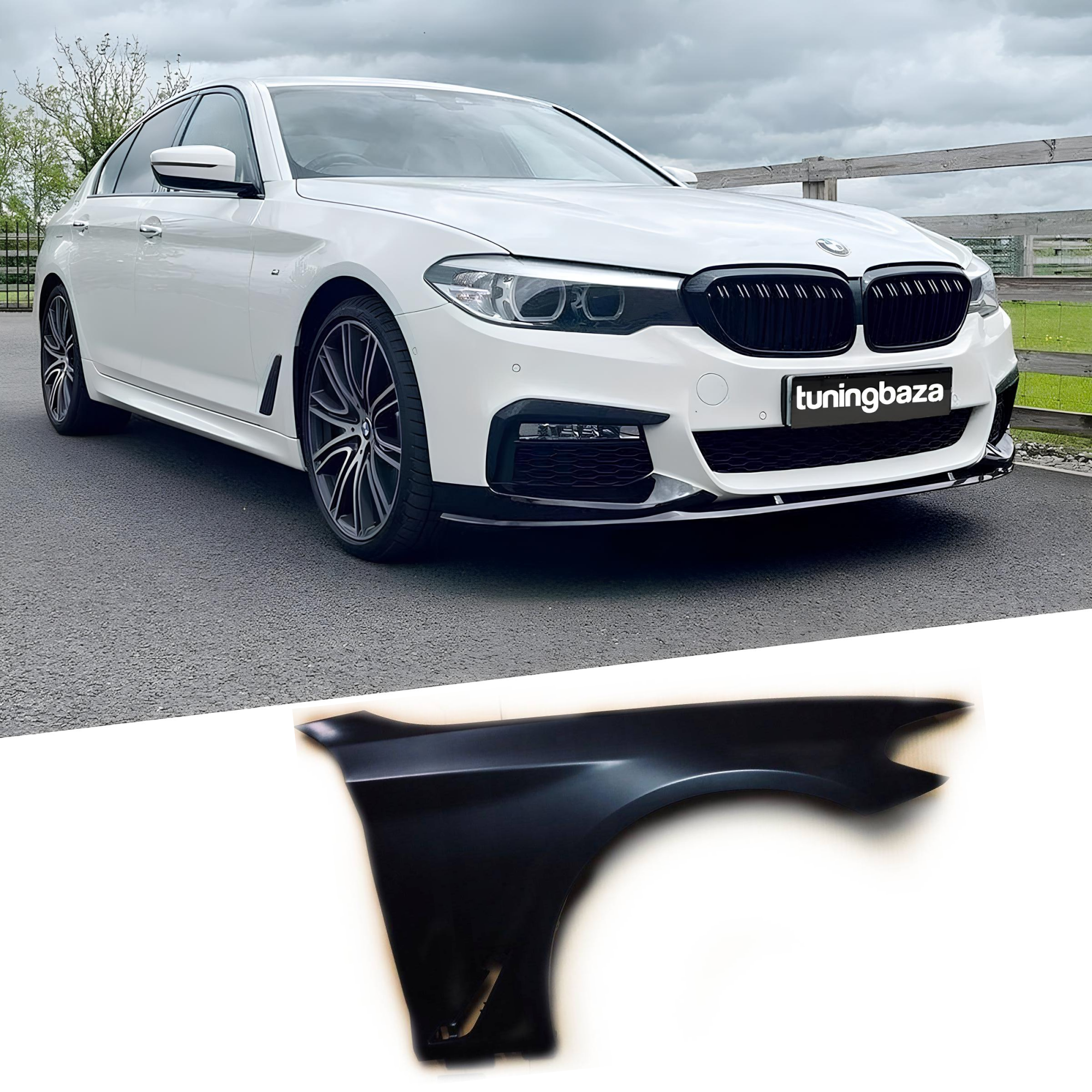 Błotnik Prawy (strona pasażera) Przedni BMW G30 / G31 Przedlift/Polift Aluminiowy NOWY - obrazek 1