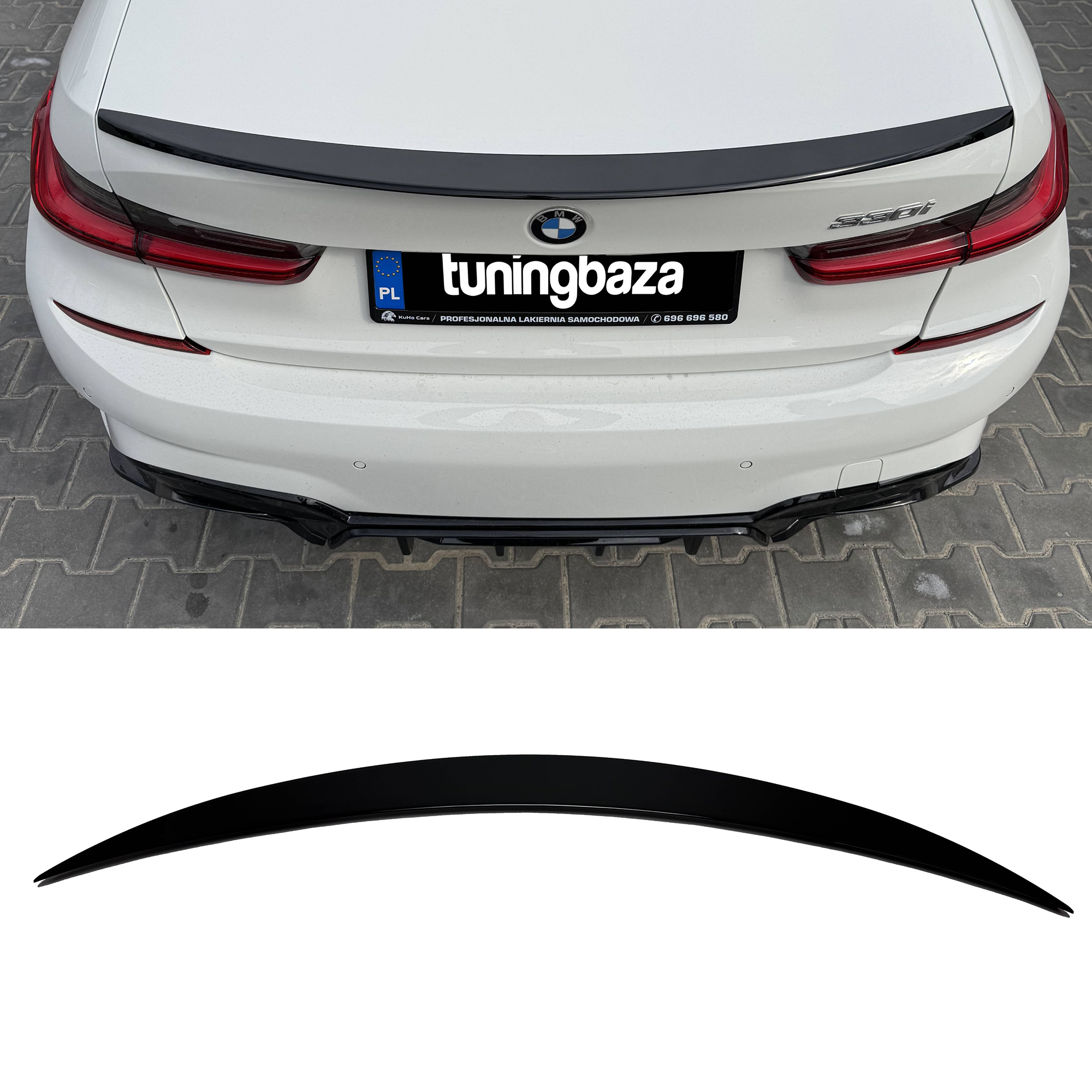 Spoiler Lotka BMW G20 2018–2023 MP Style G80 Czarny Połysk - obrazek 1