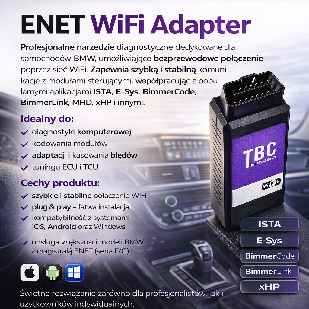 ENET WiFi Adapter – idealny do BMW