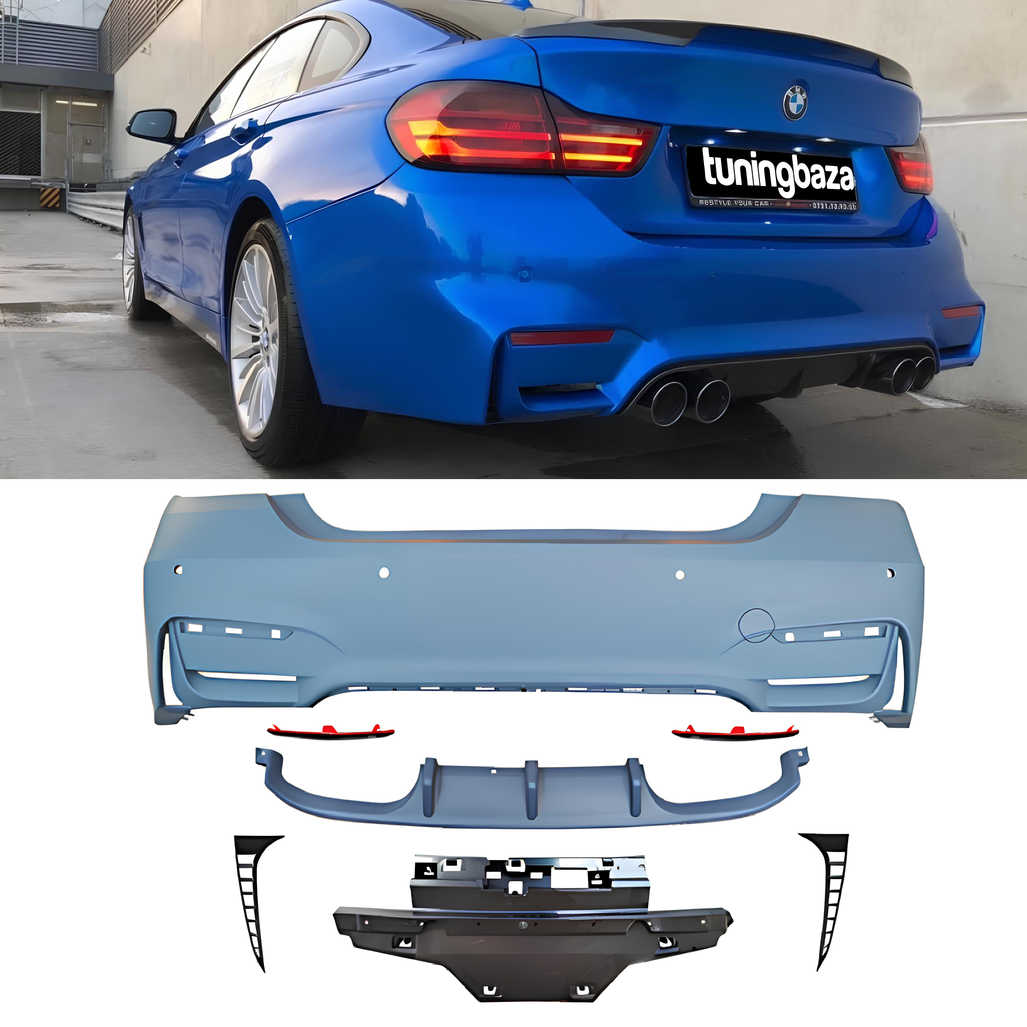 Zderzak Tylny do BMW F32 / F33 (2-door) M4 Style - obrazek 1