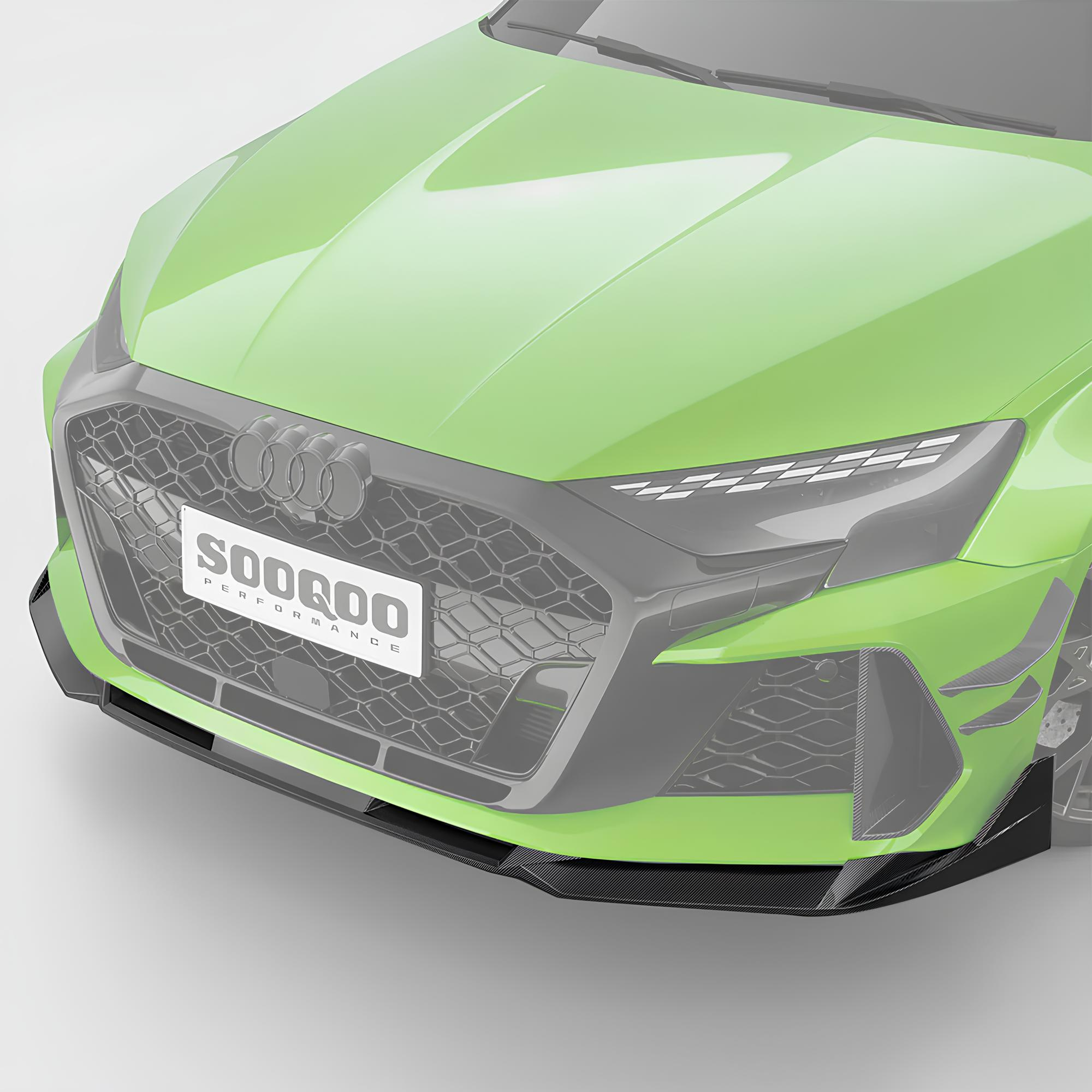 Karbonowy Splitter / Front Lip AUDI RS3 8Y Facelift (2024+) SOOQOO Style - obrazek 6