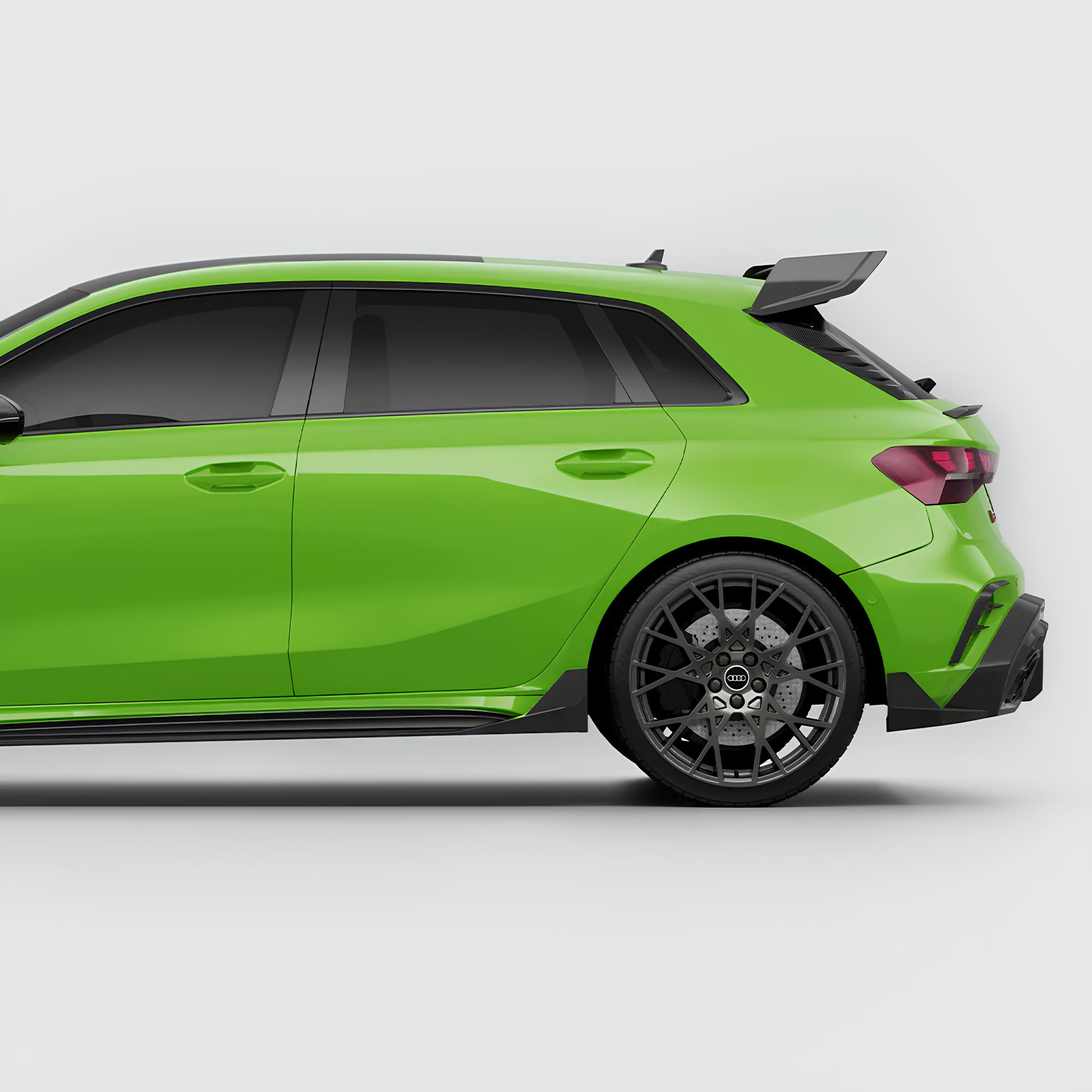 Karbonowe Dokładki / Listwy Pod Progi do AUDI RS3 8Y (2024+) SOOQOO Style - obrazek 8