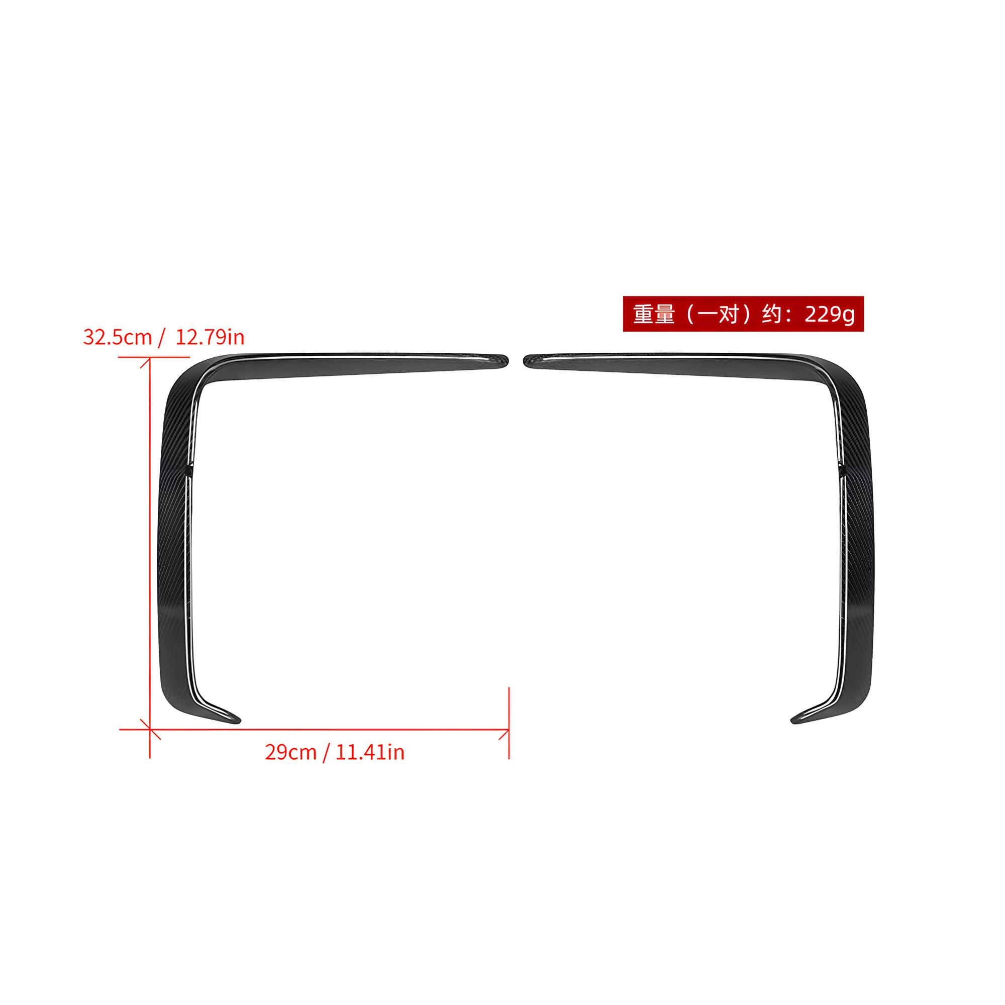 Karbonowe Wloty Powietrza Przedniego Zderzaka do BMW 4 G22/G23 (2020+) SOOQOO Styl - obrazek 2