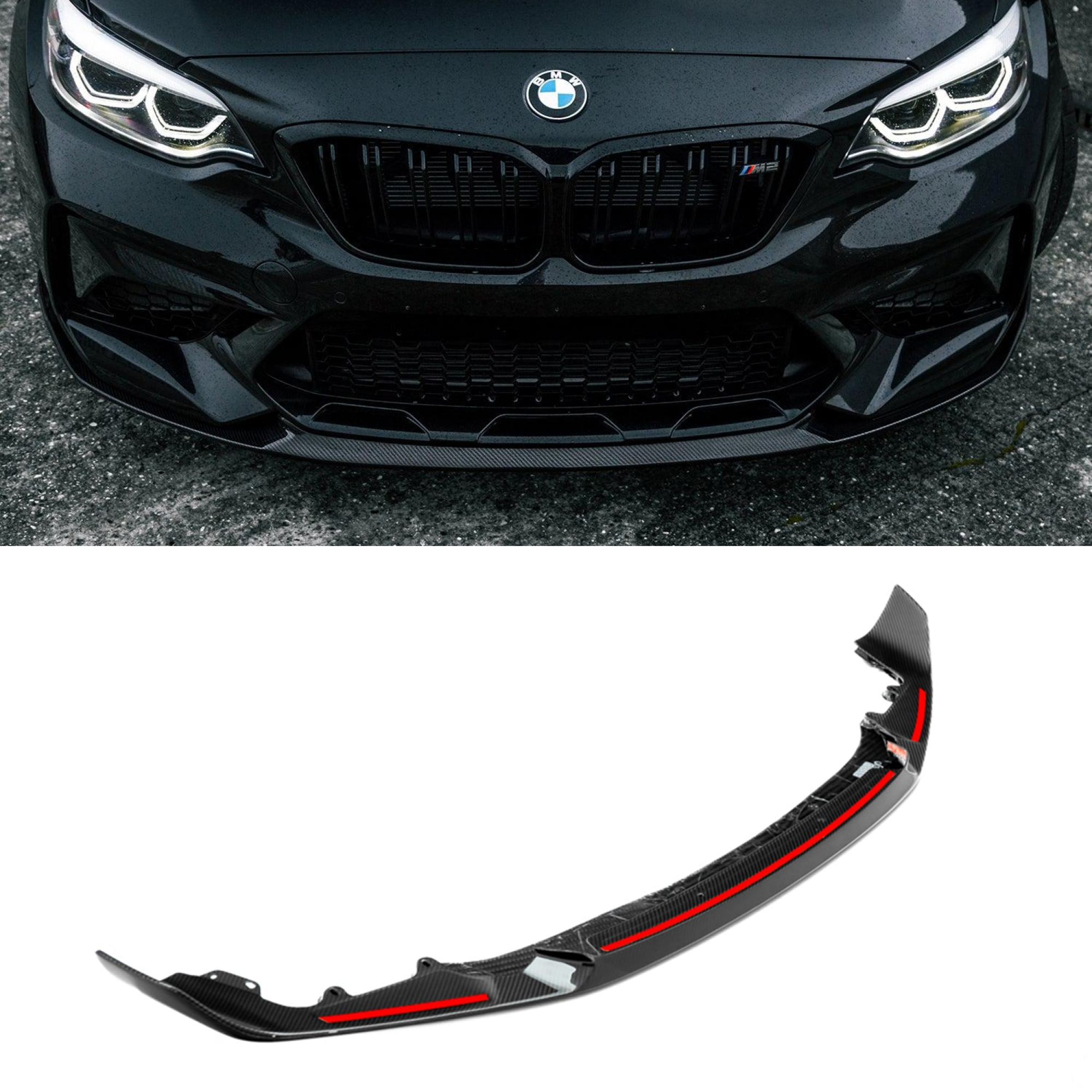 Dokładka Splitter Przód do BMW M2 F87C w stylu M-Performance - obrazek 1