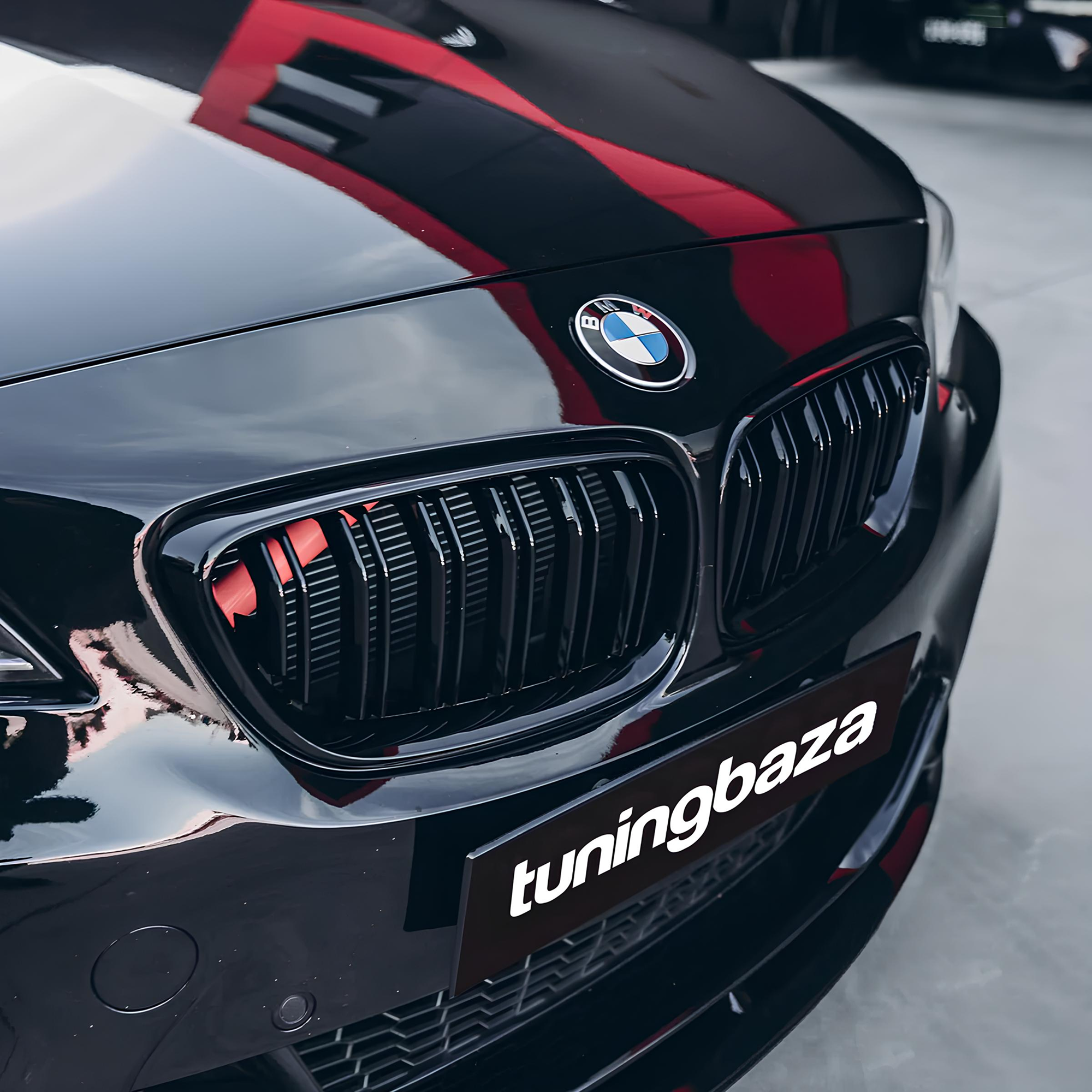 Atrapa Nerki Grill BMW 2 F22 F23 M-Styl Czarny Połysk - obrazek 5