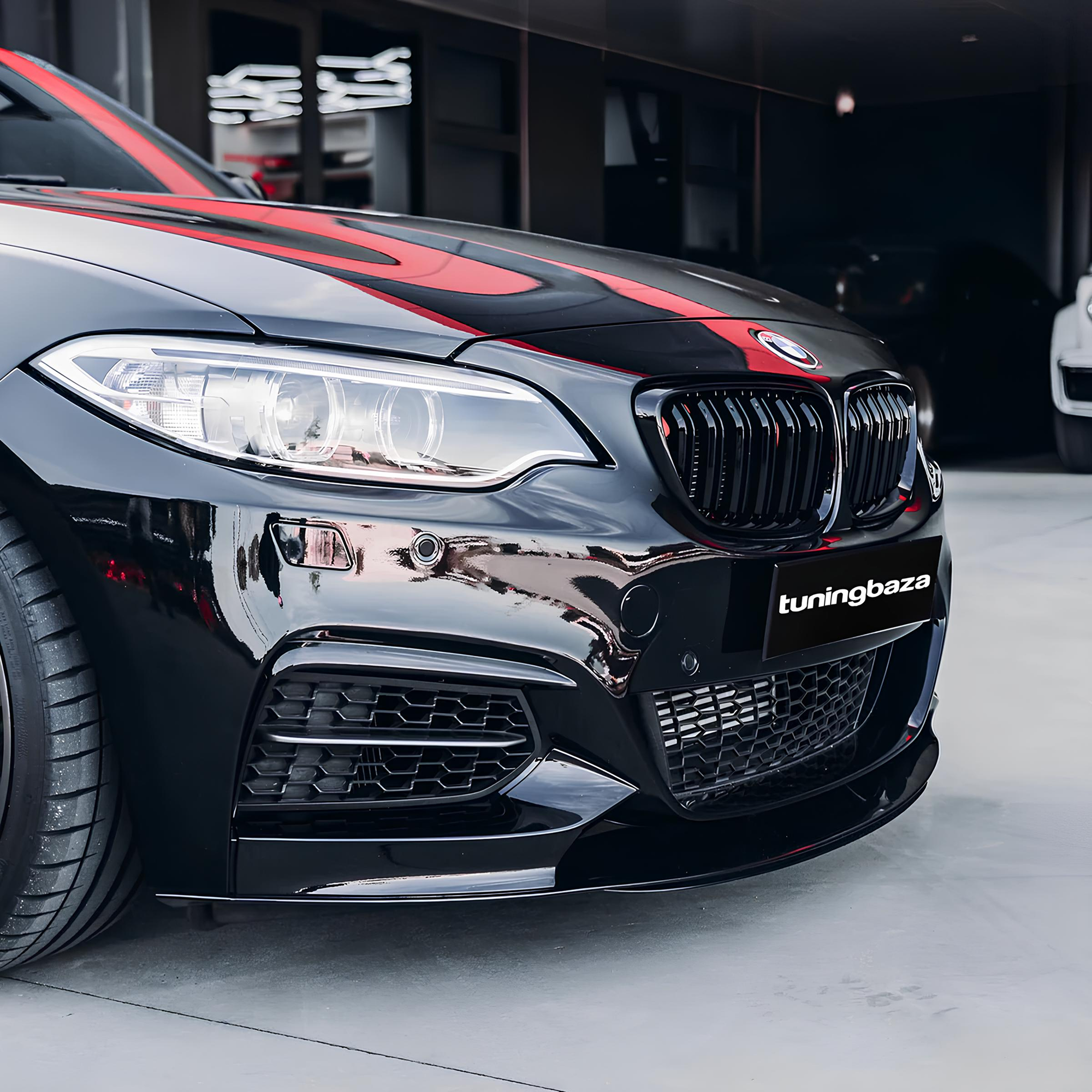 Atrapa Nerki Grill BMW 2 F22 F23 M-Styl Czarny Połysk - obrazek 3