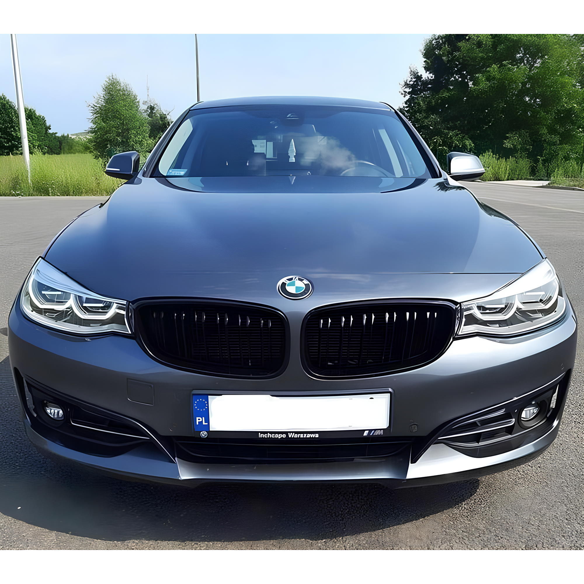 Atrapa Grill M-Style BMW Seria 3 F34 GT Podwójne Żebra Czarny Połysk (2013-2020) - obrazek 5