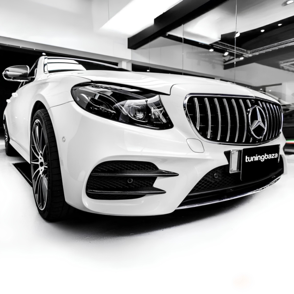 Grill Atrapa Mercedes E-Klasy W213 GT Style Czarny + Chrom 16-23 Z Kamerą - obrazek 7