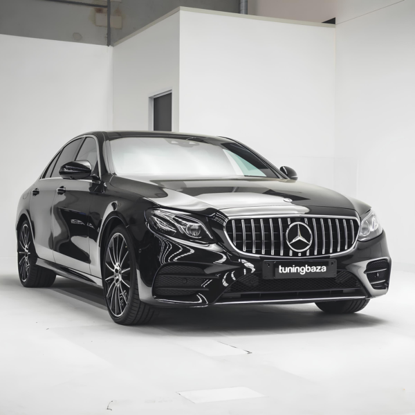 Grill Atrapa Mercedes E-Klasy W213 GT Style Czarny + Chrom 16-23 Z Kamerą - obrazek 8