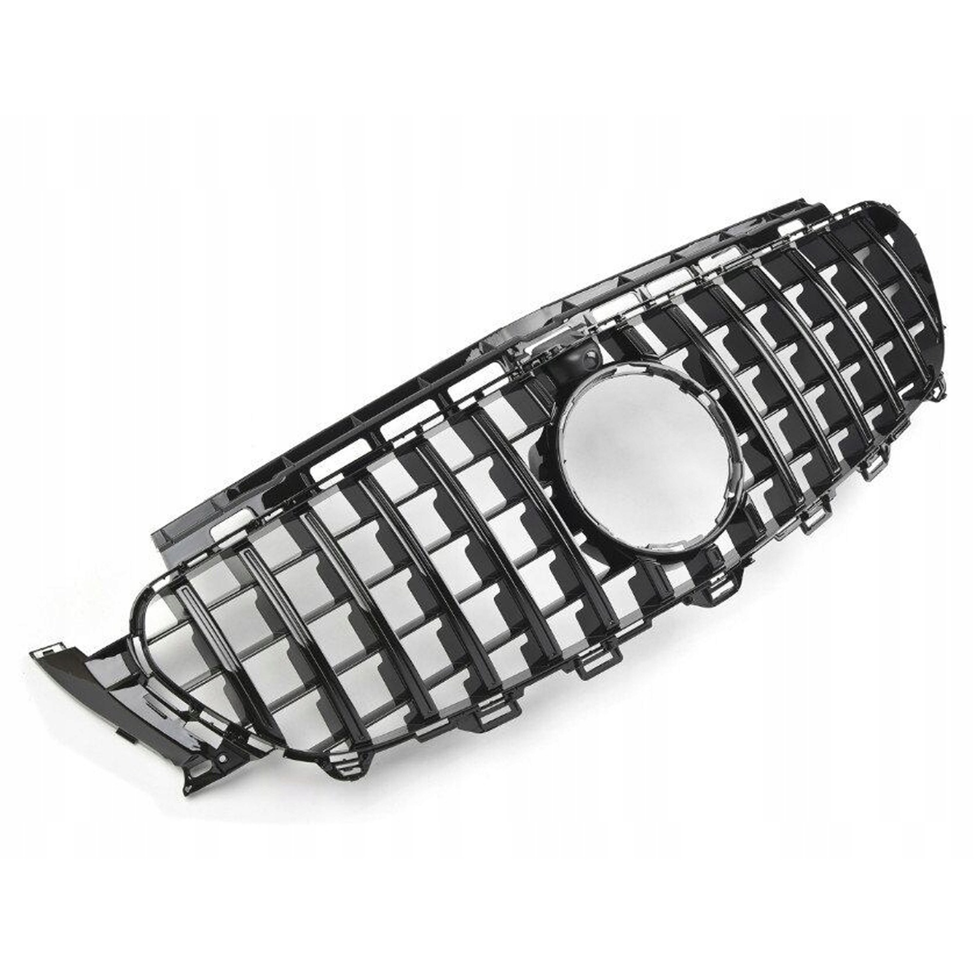 Grill Atrapa Mercedes E-Klasy W213 GT Style Czarny Połysk 16-23 Z Kamerą - obrazek 2