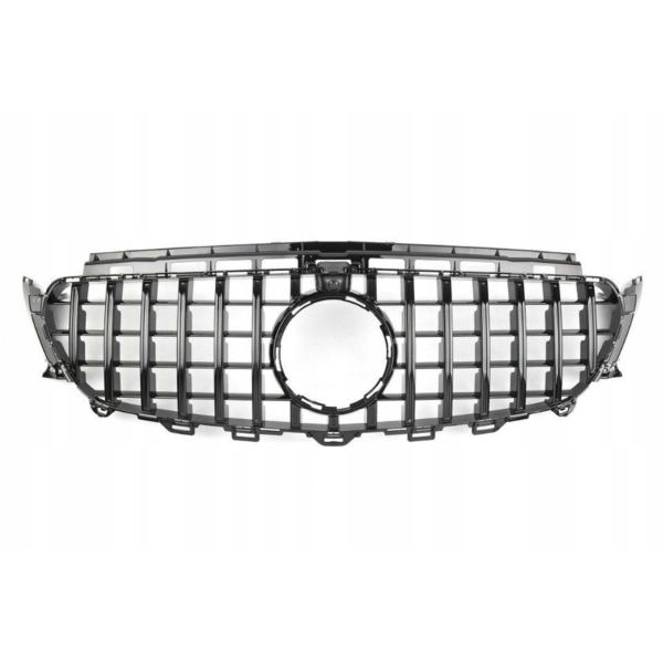 Grill Atrapa Mercedes E-Klasy W213 GT Style Czarny Połysk 16-23 Z Kamerą - obrazek 6