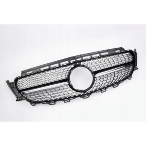 Grill Atrapa Mercedes E-Klasa W213 Diamond Style Czarny + Chrom Bez Kamery - obrazek 2