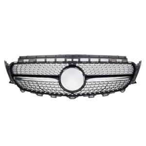 Grill Atrapa Mercedes E-Klasa W213 Diamond Style Czarny + Chrom Bez Kamery - obrazek 3