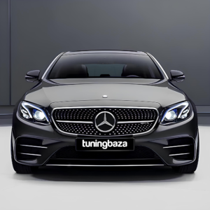 Grill Atrapa Mercedes E-Klasa W213 Diamond Style Czarny + Chrom Bez Kamery - obrazek 4