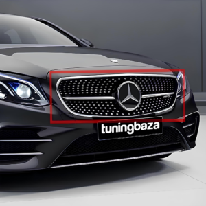 Grill Atrapa Mercedes E-Klasa W213 Diamond Style Czarny + Chrom Bez Kamery - obrazek 8