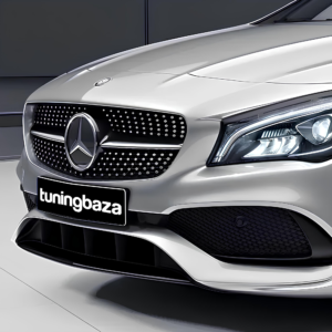 Atrapa grill DIAMOND BLACK Mercedes CLA C117 2013–2019 – CZARNY + CHROM - obrazek 4