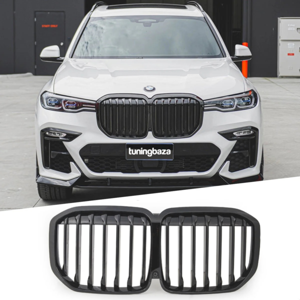 Atrapa Nerki Grill BMW X7 G07 Przedlift MP Style Czarny Połysk (2019-2022) - obrazek 1