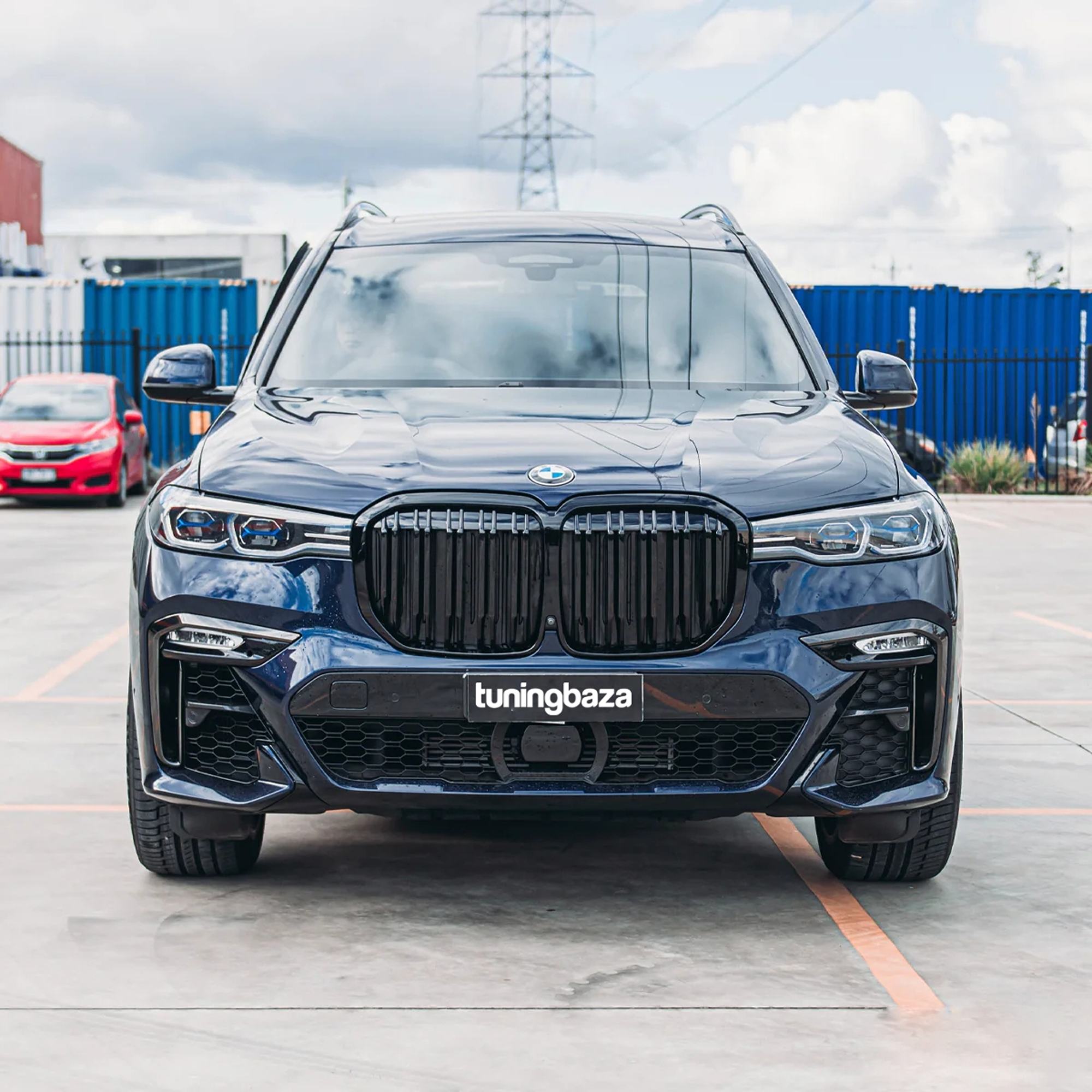 Grill (Nerki) BMW X7 G07 Przedlift M-Style Czarny Połysk (2019-2022) - obrazek 7