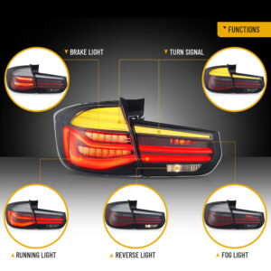 Lampy Tylne Full LED VLAND BMW Seria 3 F31 Touring 2012-2019 Sekwencyjne E-MARK - obrazek 3