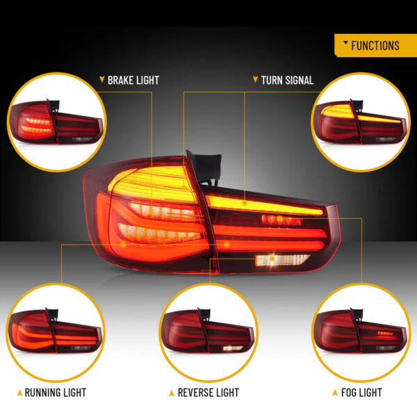 Lampy Tylne Full LED VLAND BMW Seria 3 F31 Touring 2012-2019 Sekwencyjne E-MARK - obrazek 4