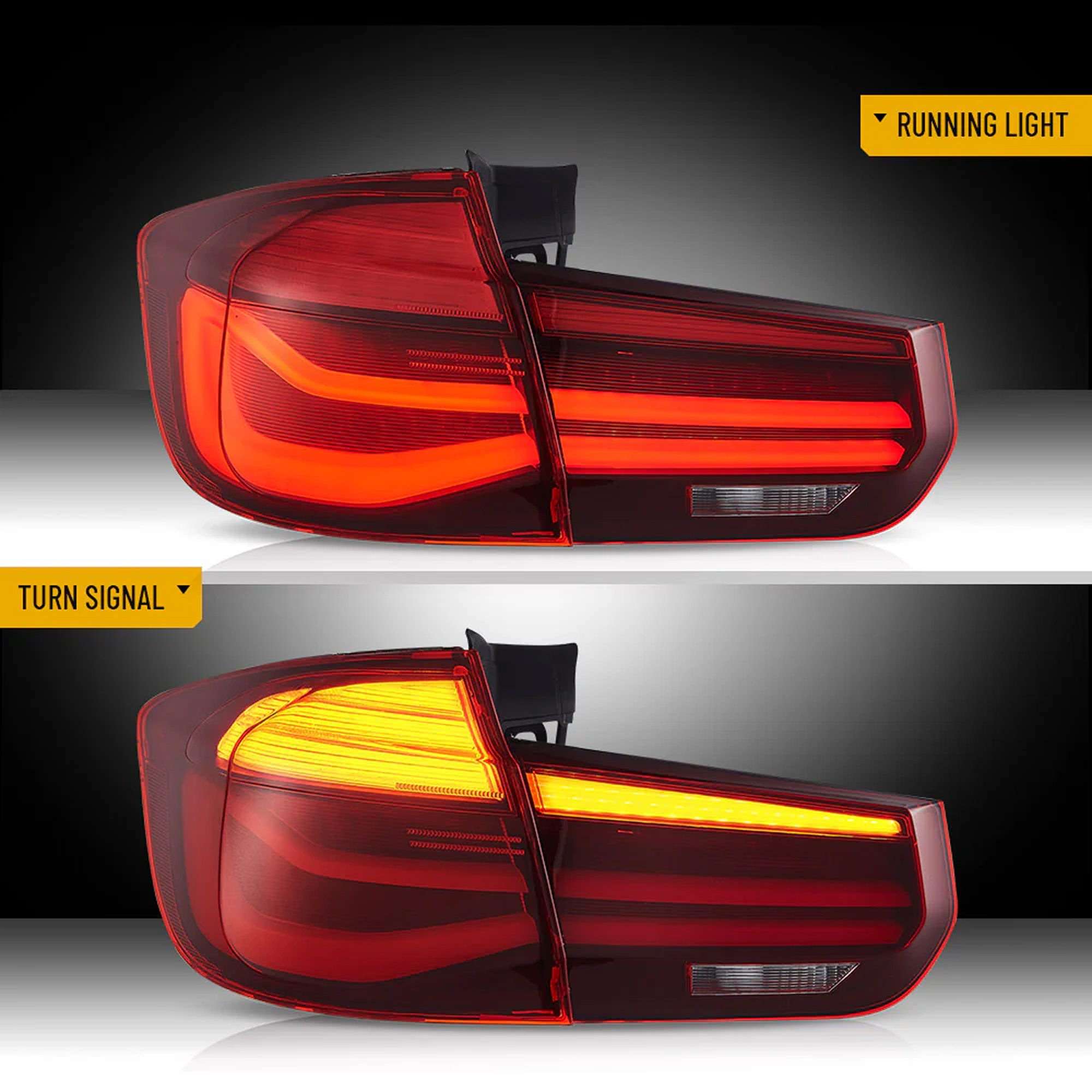 Lampy Tylne Full LED VLAND BMW Seria 3 F31 Touring 2012-2019 Sekwencyjne E-MARK - obrazek 7