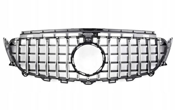 Grill Atrapa Mercedes E-Klasy W213 GT Style Czarny + Chrom 16-23 Z Kamerą - obrazek 4