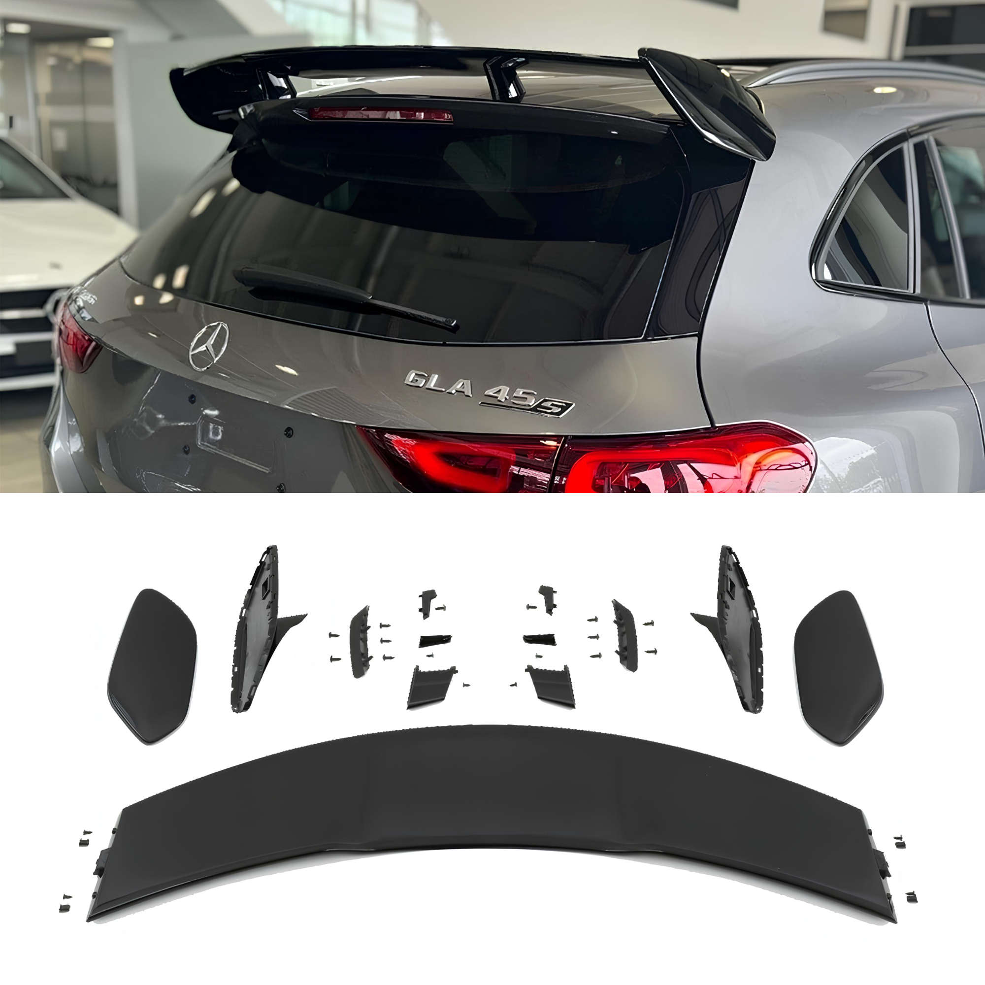 Spoiler Dachowy Mercedes-Benz GLA H247 Styl AMG 45S Czarny Połysk od 2020 - obrazek 1