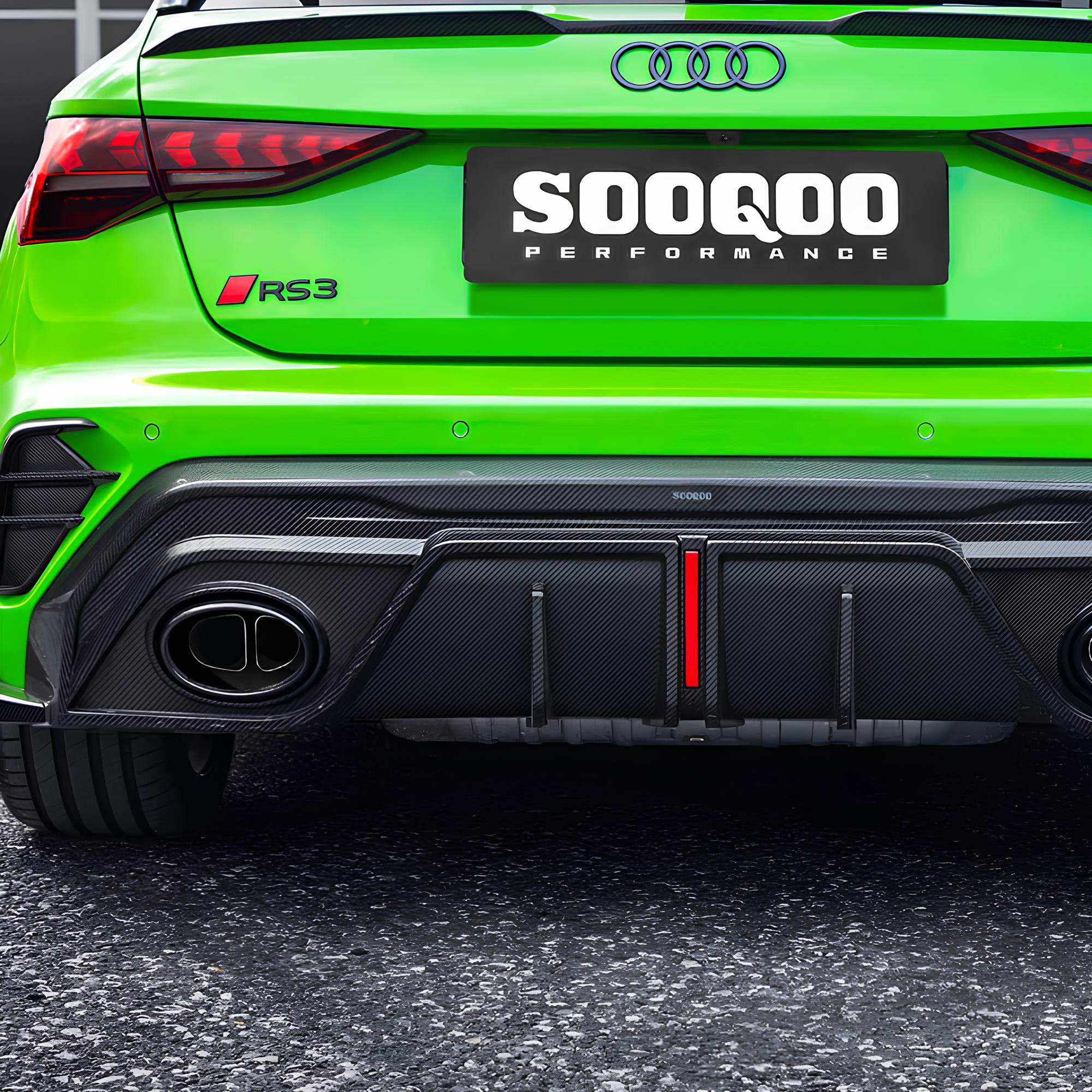Karbonowy Dyfuzor AUDI RS3 Sportback 8Y Facelift SOOQOO Style (2024+) - obrazek 18