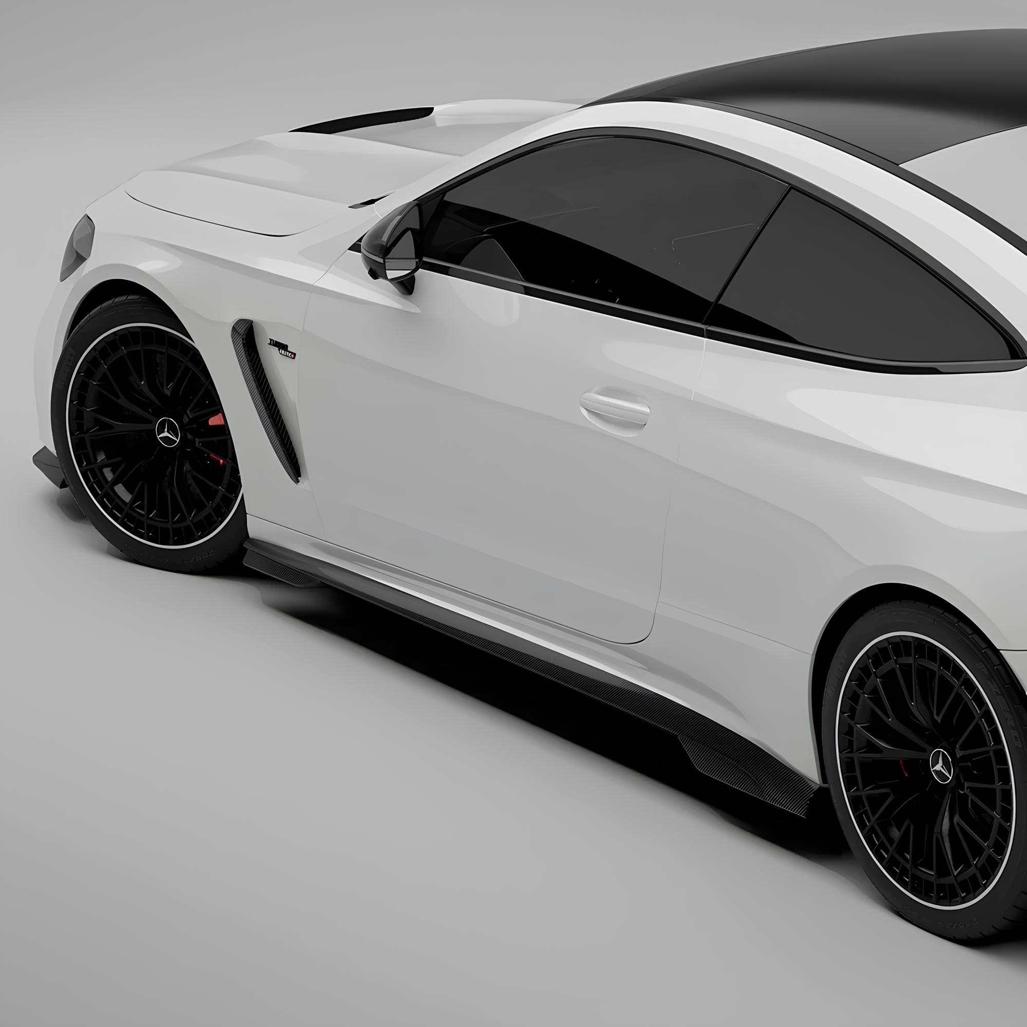 Nakładki Listew Progów Bocznych do MERCEDES-AMG CLE 53 A236 / C236 SOOQOO Style (2024+) - obrazek 8