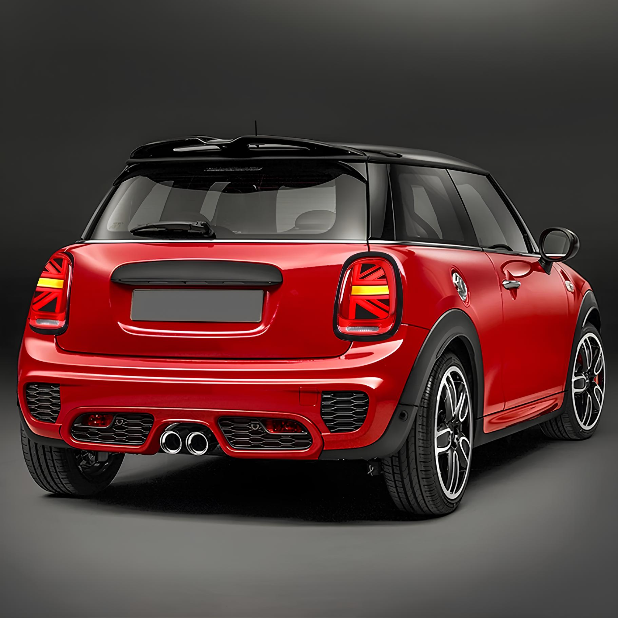 Lampy Tylne Tył Mini Cooper F55 F56 F57 (2014-2019) LED Czerwone Czarna Ramka - obrazek 4