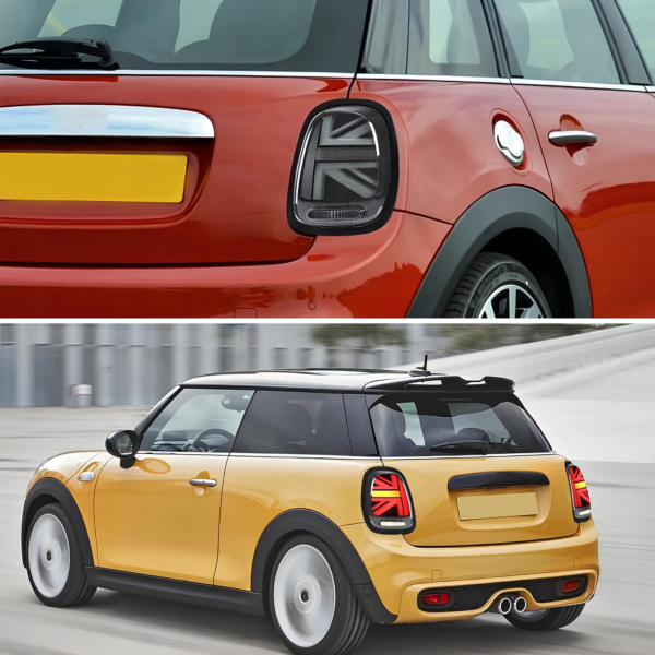 Lampy Tylne Tył Mini Cooper F55 F56 F57 (2014-2019) LED Czerwone Czarna Ramka - obrazek 5