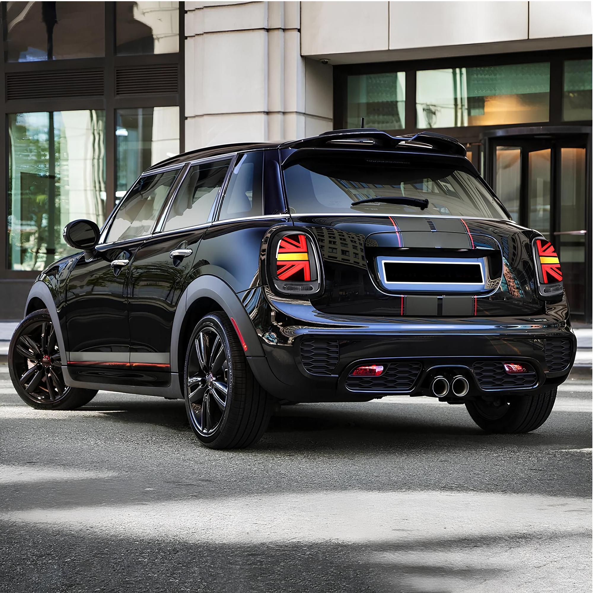 Lampy Tylne Tył Mini Cooper F55 F56 F57 (2014-2019) LED Czerwone Czarna Ramka - obrazek 8