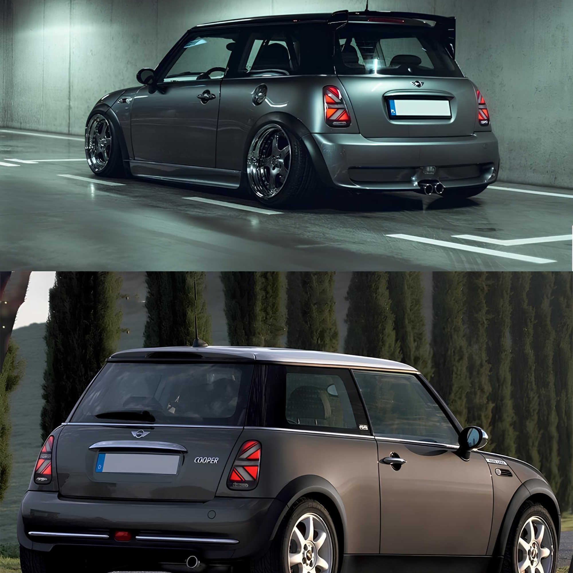 Lampy Tylne LED Mini Cooper R50/R52/R53 Hatch/Cabrio (2001-2008) Union Jack - obrazek 2