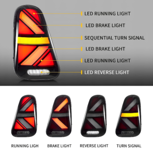 Lampy Tylne LED Mini Cooper R50/R52/R53 Hatch/Cabrio (2001-2008) Union Jack - obrazek 8